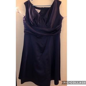 Plum colored cocktail dress